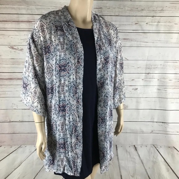 WALLFLOWER Sleeveless Kimono Dress NWT 1X - Picture 6 of 10